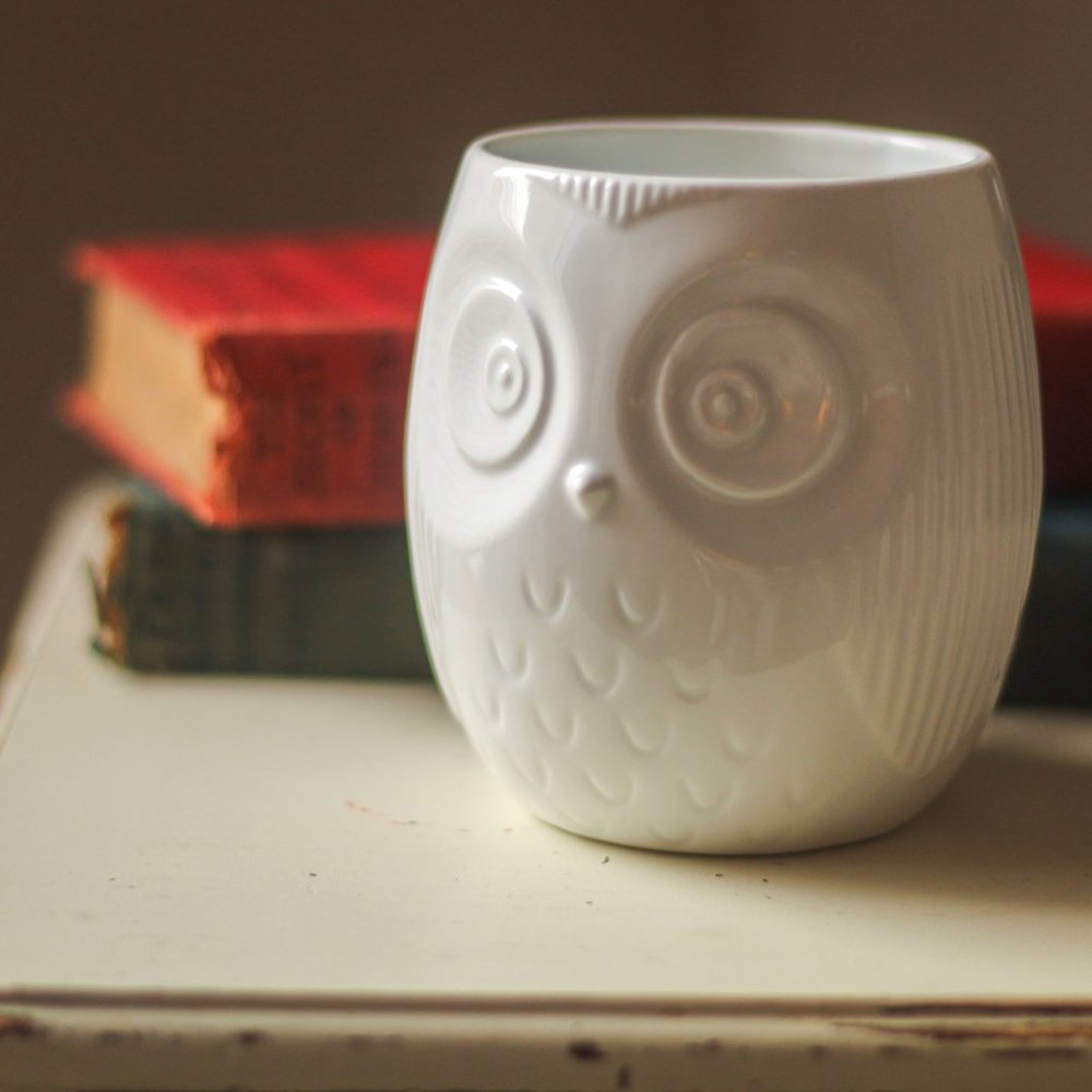 The Cellar White Owl Mug